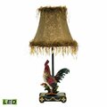 Marketplace Petite Rooster 19'' High 1-Light Table Lamp - Multicolor - Includes LED Bulb 7-208-LED